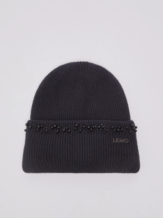 Zdjęcie produktu Liu Jo Knit Hat With Beads czarny