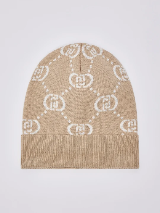 Zdjęcie produktu Liu Jo Knit Hat With Rhinestones beżowy