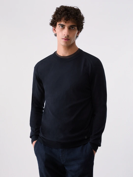 Zdjęcie produktu Liu Jo Knit In Cotton And Silk Dark Blue