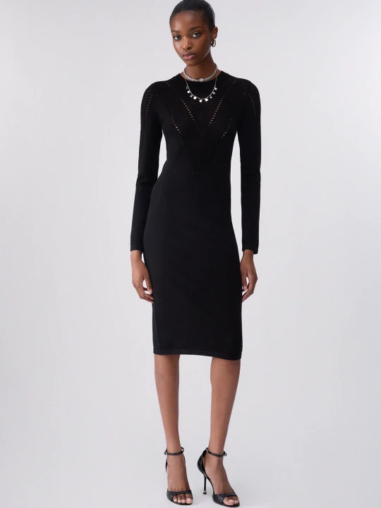Zdjęcie produktu Liu Jo Knit Midi Dress czarny