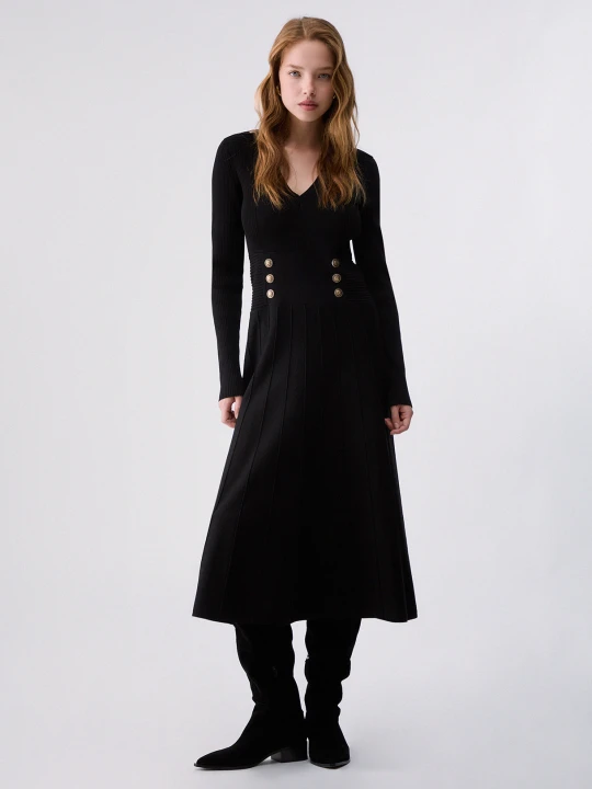 Zdjęcie produktu Liu Jo Knit Midi Dress czarny