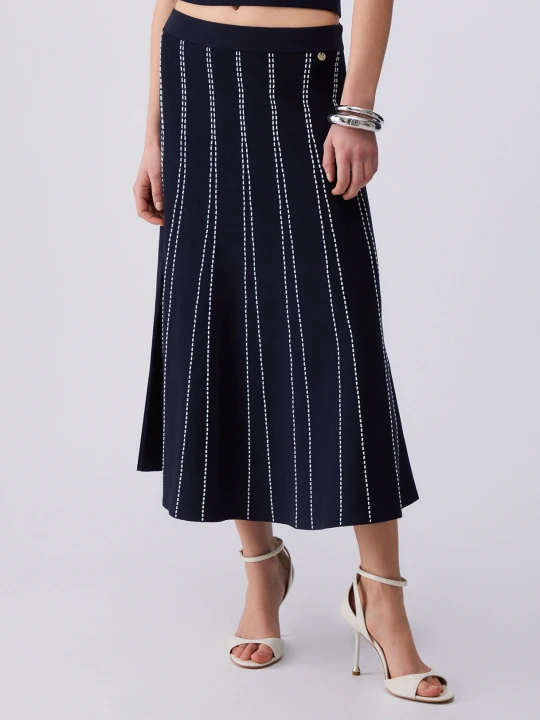 Zdjęcie produktu Liu Jo Knit Midi Skirt niebieski
