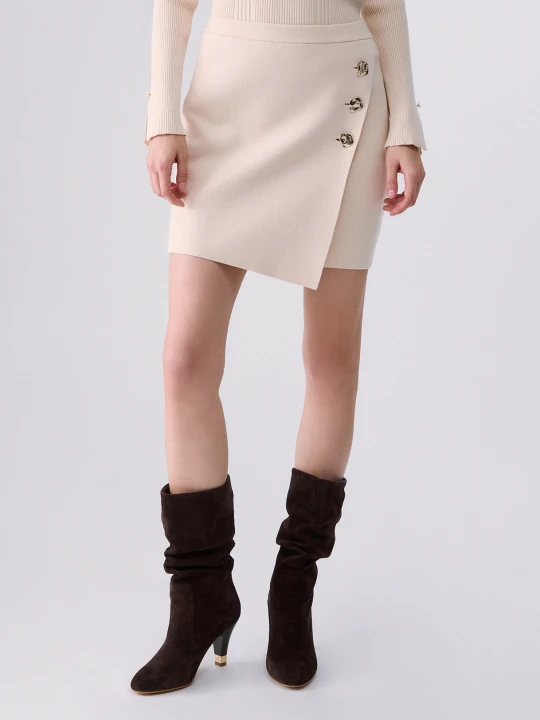 Zdjęcie produktu Liu Jo Knit Mini Skirt Cream