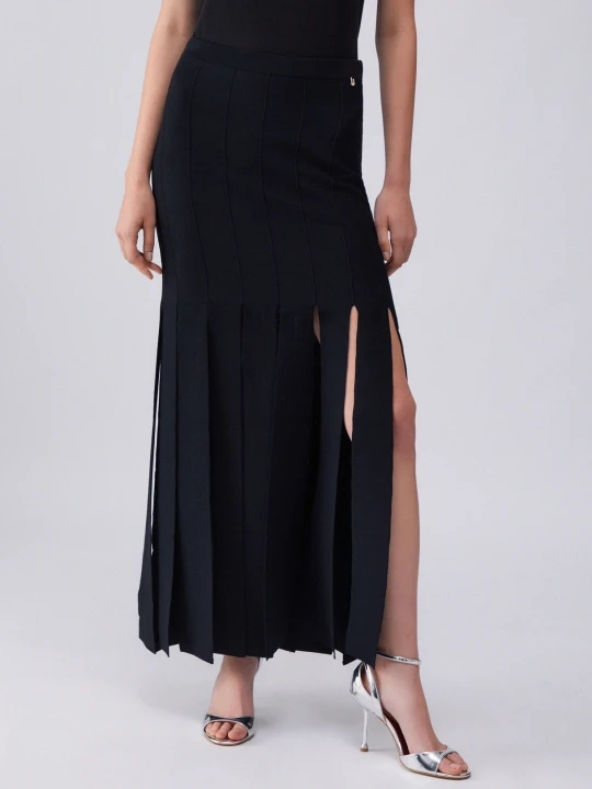 Zdjęcie produktu Liu Jo Knit Skirt With Fringing czarny