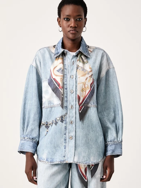 Zdjęcie produktu Liu Jo koszula damska jeansowa Selected by Gigi Hadid niebieski