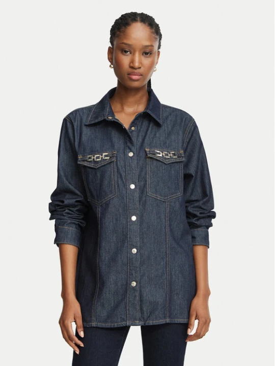 Zdjęcie produktu Liu Jo Koszula jeansowa UF6104 D0268 Granatowy Slim Fit