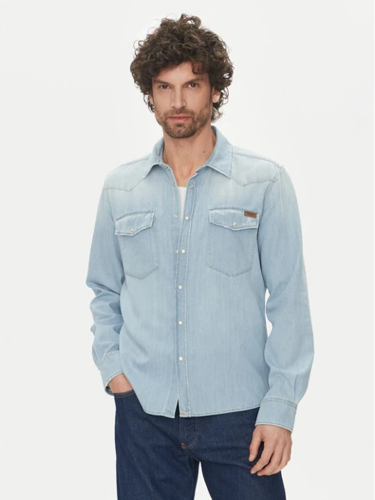 Zdjęcie produktu Liu Jo Koszula QA5298 D4851 78888 Niebieski Regular Fit