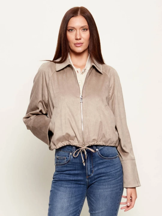 Zdjęcie produktu Liu Jo Kurtka bomber | Cropped Fit beżowy