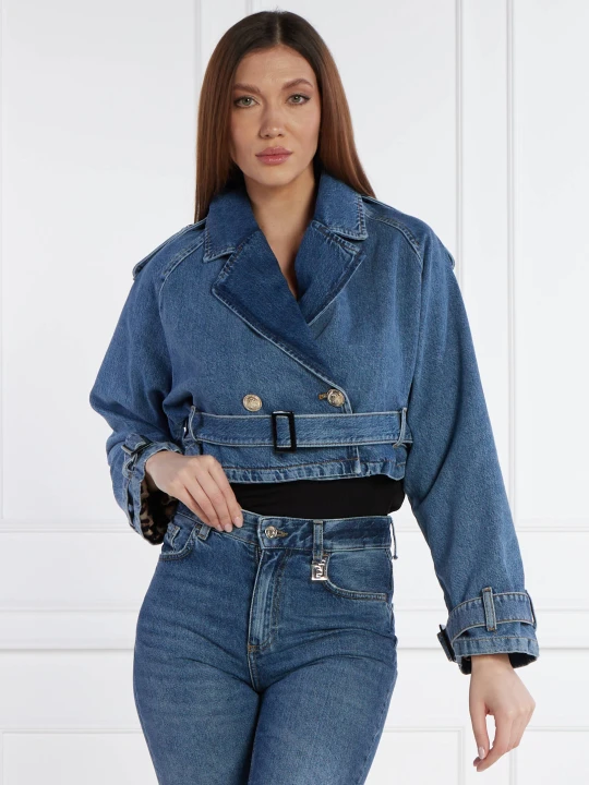 Zdjęcie produktu Liu Jo Kurtka jeansowa | Cropped Fit niebieski