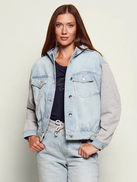 Zdjęcie produktu Liu Jo Kurtka jeansowa | Loose fit błękitny