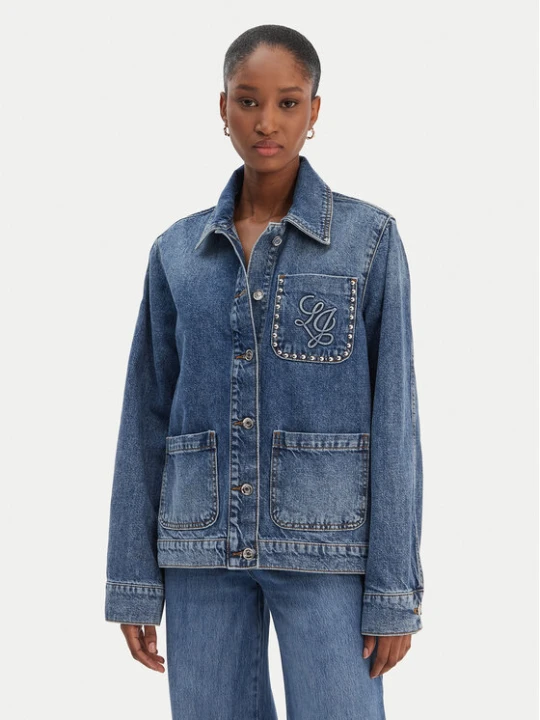 Zdjęcie produktu Liu Jo Kurtka jeansowa UA6125 D4854 Niebieski Regular Fit