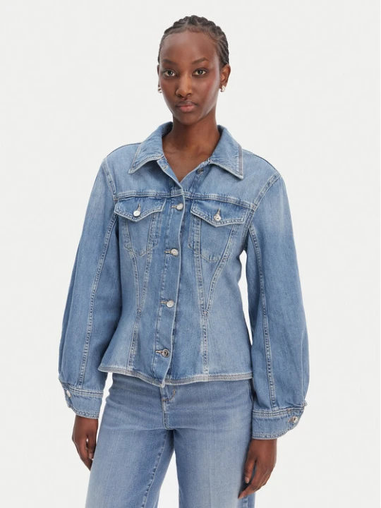 Zdjęcie produktu Liu Jo Kurtka jeansowa UA6199 D0309 Niebieski Regular Fit