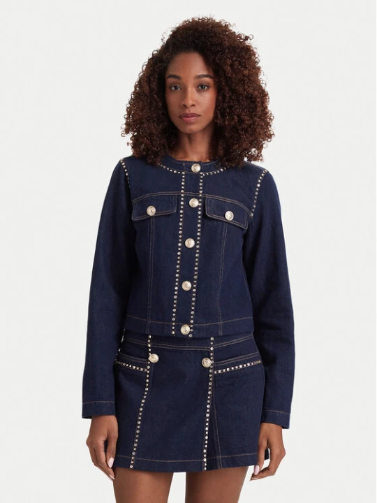 Zdjęcie produktu Liu Jo Kurtka jeansowa UF6220 D0347 Granatowy Regular Fit