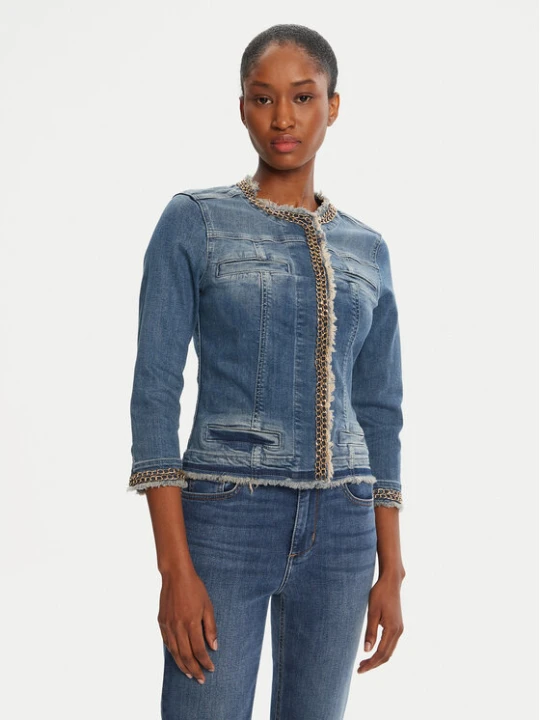 Zdjęcie produktu Liu Jo Kurtka jeansowa UXX039 D4128 Granatowy Regular Fit