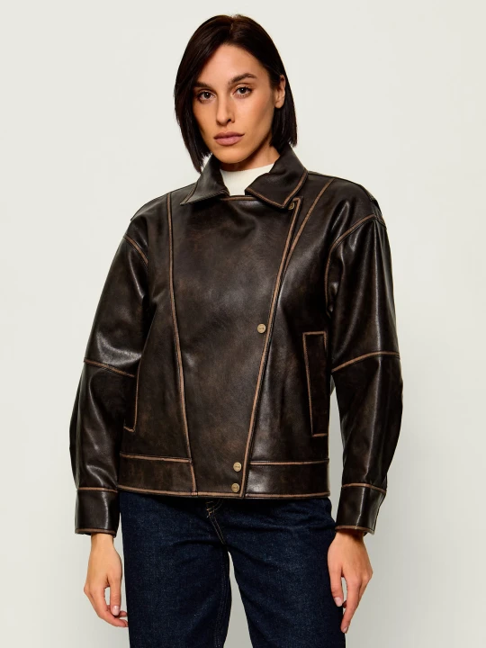Zdjęcie produktu Liu Jo Kurtka | Oversize fit brązowy