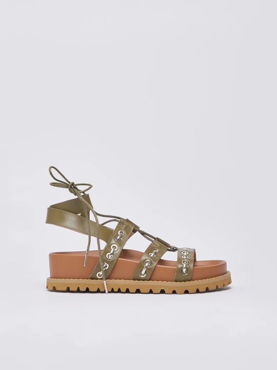 Zdjęcie produktu Liu Jo Lace-up Sandals Khaki Green
