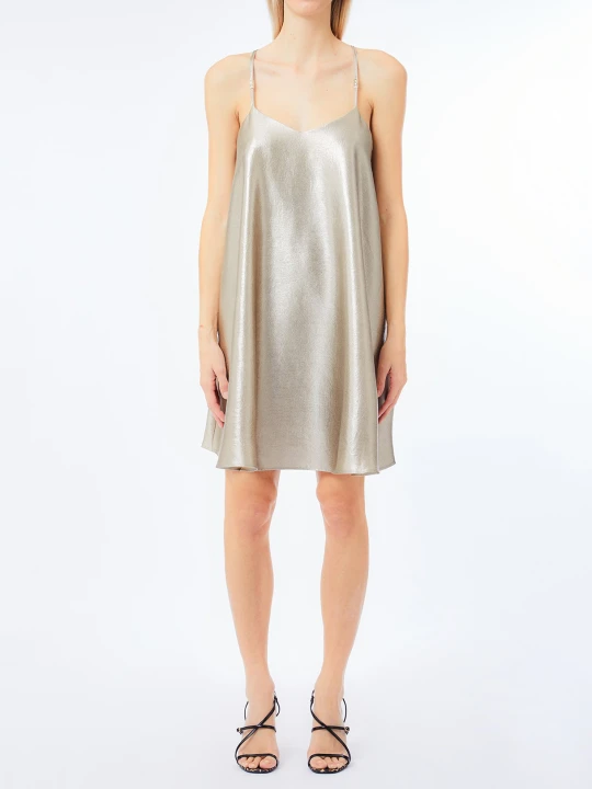 Zdjęcie produktu Liu Jo Laminated Crepe Dress złoty