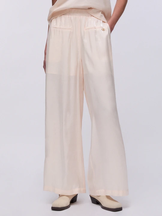Zdjęcie produktu Liu Jo Laminated Flared Trousers biały
