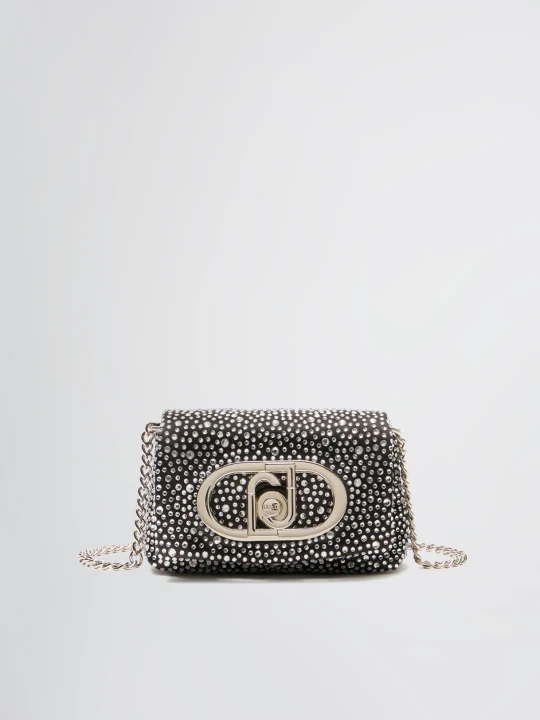 Zdjęcie produktu Liu Jo Lapuffy Mini Bag With Rhinestones czarny