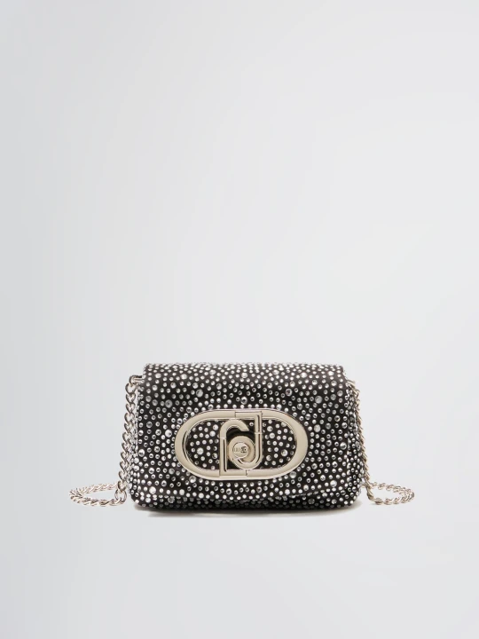 Zdjęcie produktu Liu Jo Lapuffy Mini Bag With Rhinestones czarny