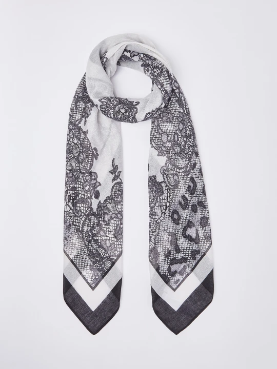 Zdjęcie produktu Liu Jo Large Animal Print Scarf czarny