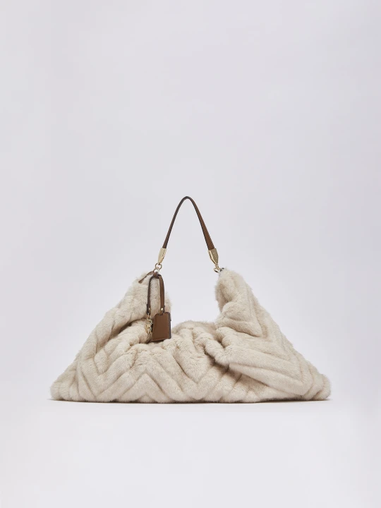 Zdjęcie produktu Liu Jo Large Bag In Faux Fur Cream