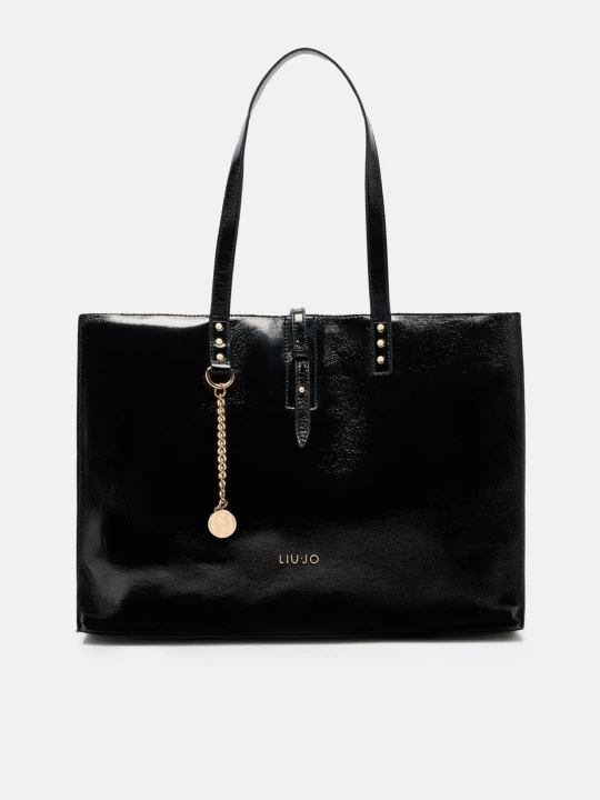 Zdjęcie produktu Liu Jo Large Glossy Tote Bag czarny