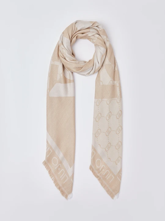 Zdjęcie produktu Liu Jo Large Jacquard Foulard Sand