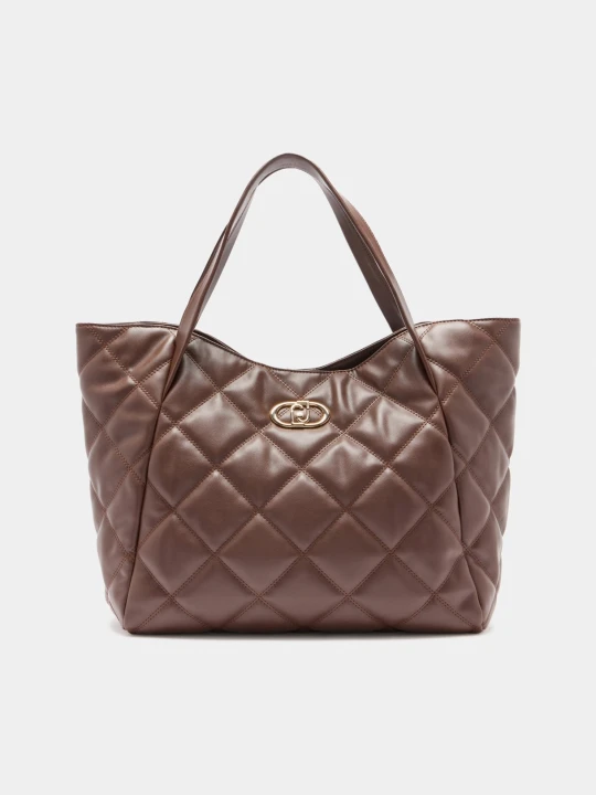 Zdjęcie produktu Liu Jo Large Quilted Tote Bag Dark Brown