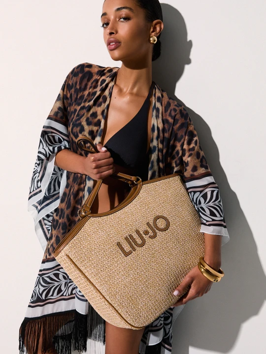 Zdjęcie produktu Liu Jo Large Raffia Tote Bag beżowy