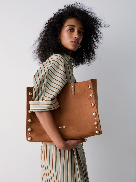Zdjęcie produktu Liu Jo Large Studded Tote Bag brązowy