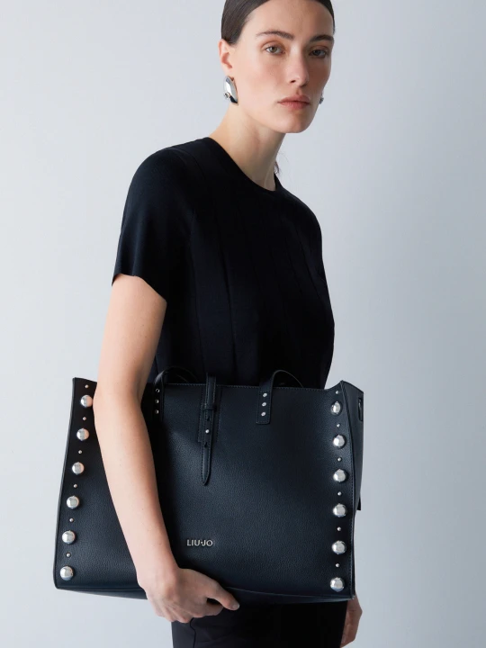 Zdjęcie produktu Liu Jo Large Studded Tote Bag czarny