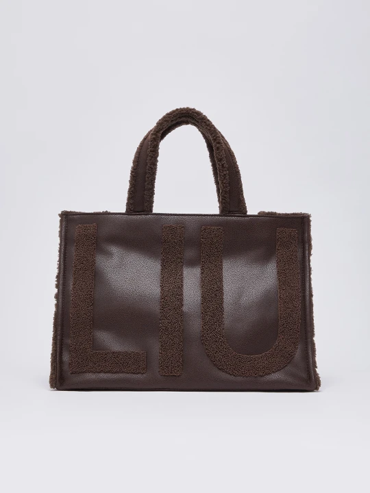 Zdjęcie produktu Liu Jo Large Tote Bag With Logo Dark Brown