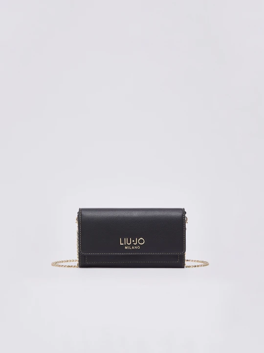 Zdjęcie produktu Liu Jo Large Wallet With Shoulder Strap czarny
