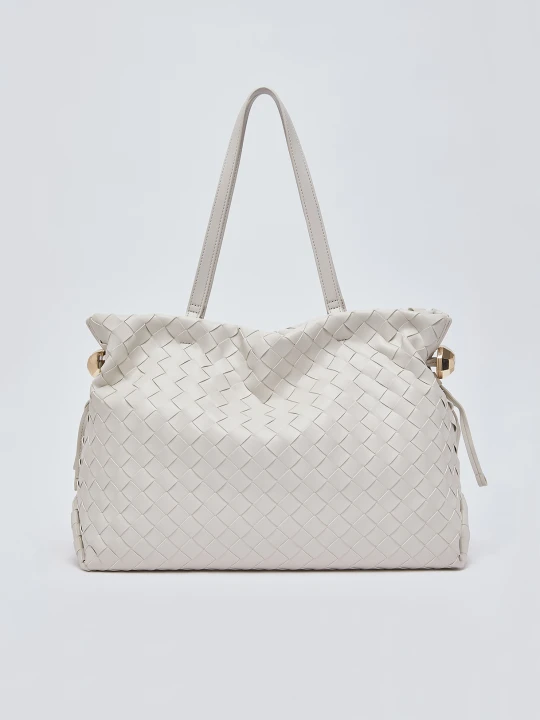 Zdjęcie produktu Liu Jo Large Woven Riccy Tote Bag biały