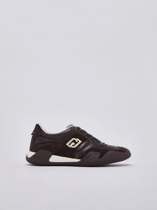 Zdjęcie produktu Liu Jo Leather And Suede Sneakers Mocha