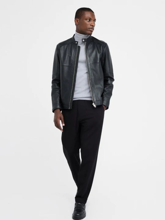 Zdjęcie produktu Liu Jo Leather Biker Jacket czarny