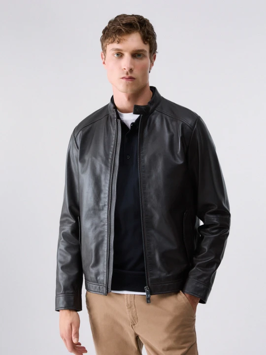Zdjęcie produktu Liu Jo Leather Biker Jacket Chocolate