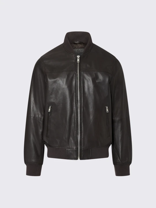 Zdjęcie produktu Liu Jo Leather Bomber Jacket Chocolate