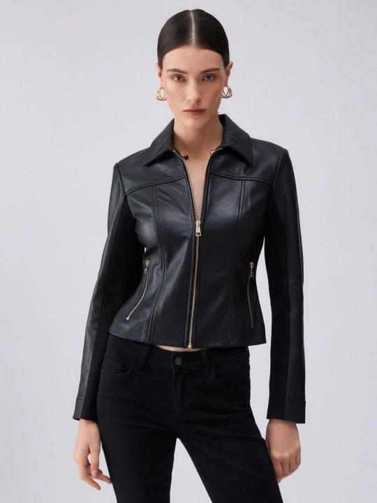 Zdjęcie produktu Liu Jo Leather Jacket czarny