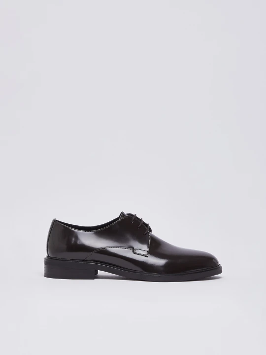 Zdjęcie produktu Liu Jo Leather Lace-up Shoes Dark Brown