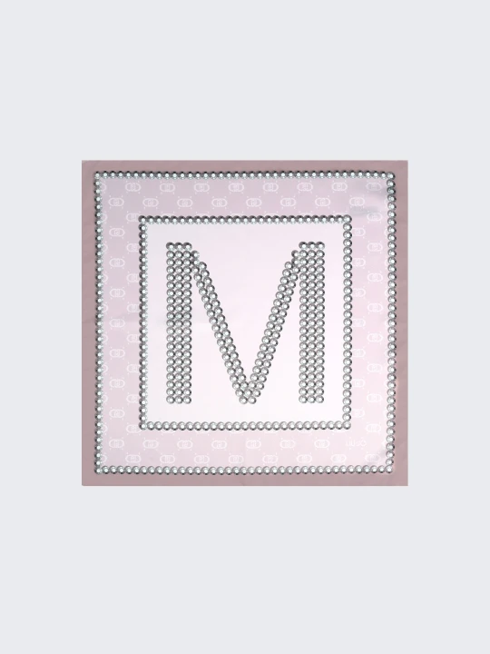Zdjęcie produktu Liu Jo Scarf With M-letter Motif beżowy