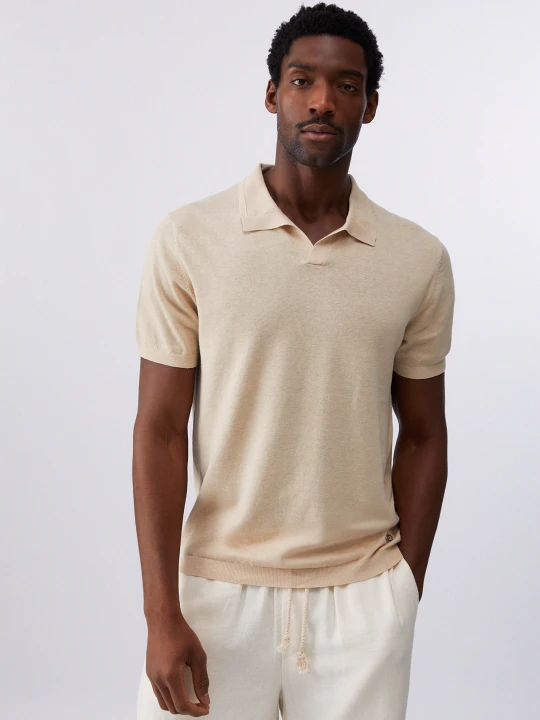 Zdjęcie produktu Liu Jo Linen And Cotton T-shirt beżowy