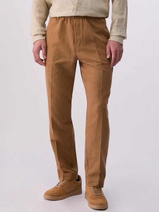 Zdjęcie produktu Liu Jo Linen-blend Trousers Cognac