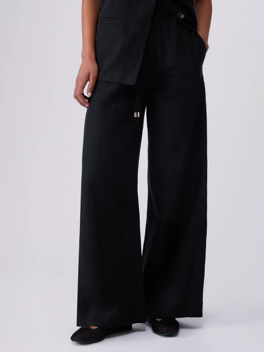 Zdjęcie produktu Liu Jo Linen Blend Trousers czarny
