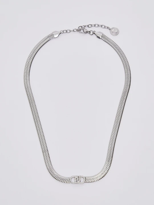 Zdjęcie produktu Liu Jo Choker Necklace With Logo srebrny