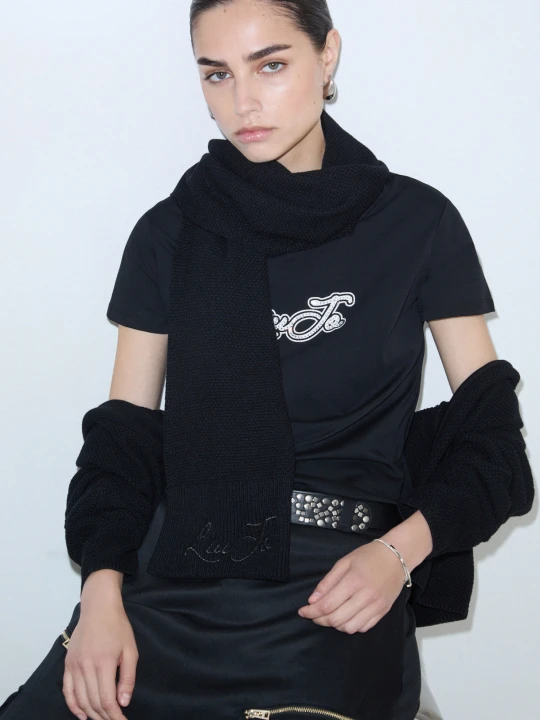 Zdjęcie produktu Liu Jo Logo Scarf czarny