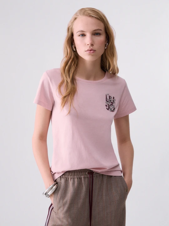 Zdjęcie produktu Liu Jo T-shirt With Logo różowy
