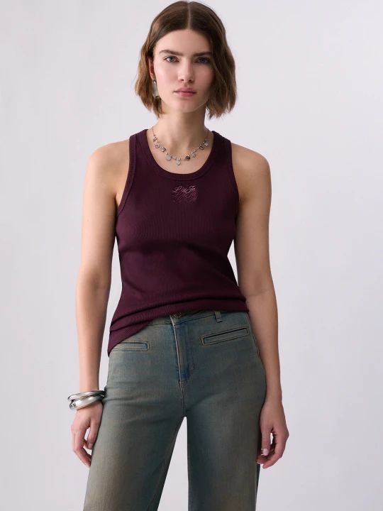 Zdjęcie produktu Liu Jo Logo Top Aubergine