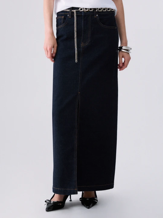 Zdjęcie produktu Liu Jo Long Denim Skirt Normal Wash